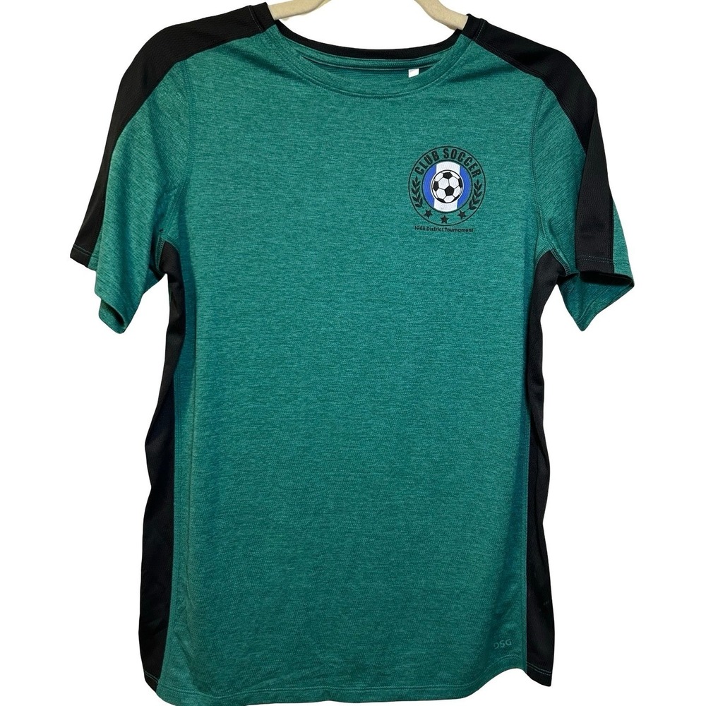 DSG Club Soccer Graphic Athletic Fit T-Shirt Green Sz XL 18